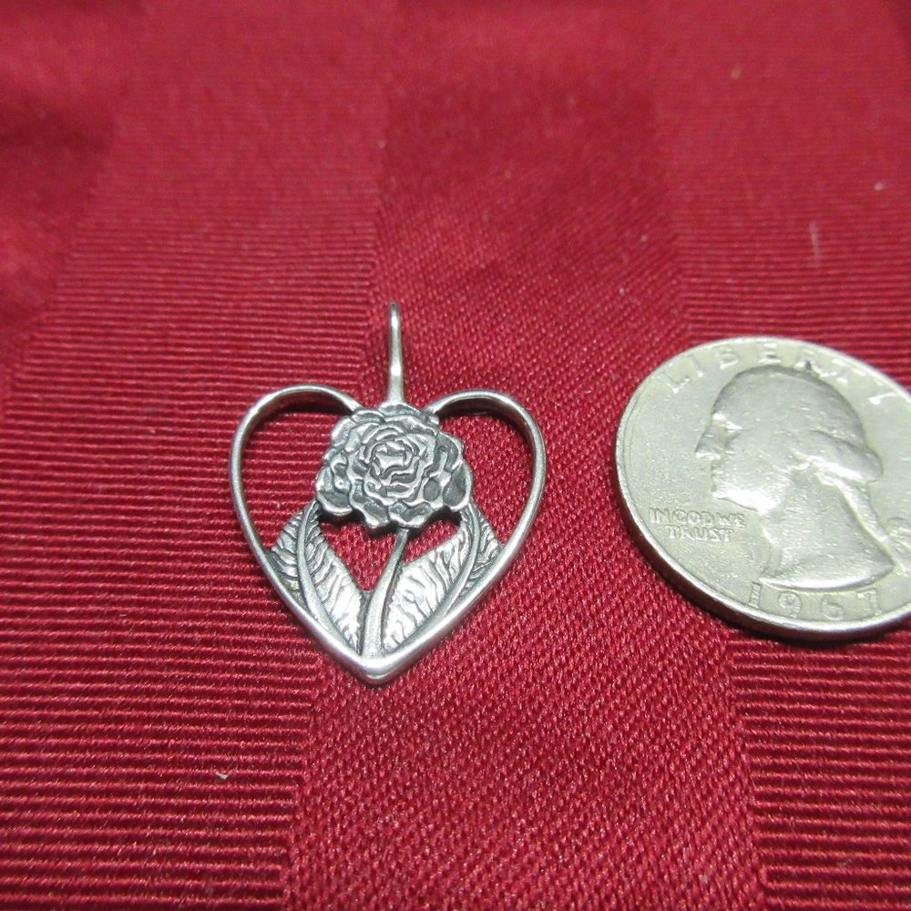 925 Sterling Silver Heart Pendant
